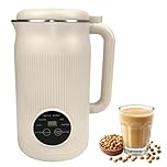 Nut Milk Maker 8 in 1, 1200ml Automatic Soy Milk Maker, Baby Food Processor with Delay Start, Keep Warm and Self-Cleaning for Almond Milk, Oat Milk, Cashew Milk, Soups, Porridges and Smoothies