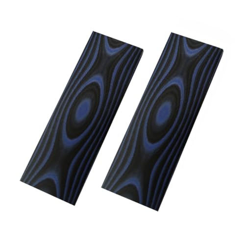 SICOLAS G10 Scales Knife Handle Multi-Color Material,Knifemakers DIY Slabs Grips Micarta Blanks Scales Material,Pack of 2 pcs (Blue and Black)