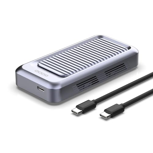 Image of GODO 40Gbps M.2 NVMe SSD Enclosure ,Aluminum Type C USB4.0 Hard Drive Enclosure,Tool Free Installation, Support SSD Size 2230 /2242 /2260 /2280 Compatible with Thunderbolt 4 /3 /USB4 /3.2 /3.1 /3.0 /2.0