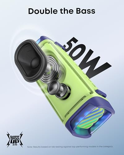 Image of Soundcore Boom 3i by Anker, 50W Compact Outdoor Speaker, Floating Playback | IP68 Waterproof, BassUp 2.0, Saltwater-Resistant, Bluetooth 5.3, 16H, TWS, ideal for Kayak /Fishing /Camping