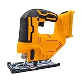 Leistungsstarke Akku Stichsägen, geeignet für 20-V Akkus, mit LED Licht und 3 Orbitaleinstellungen für präzise Schnitte Stichsägen aus Kunststoff und Edelstahl