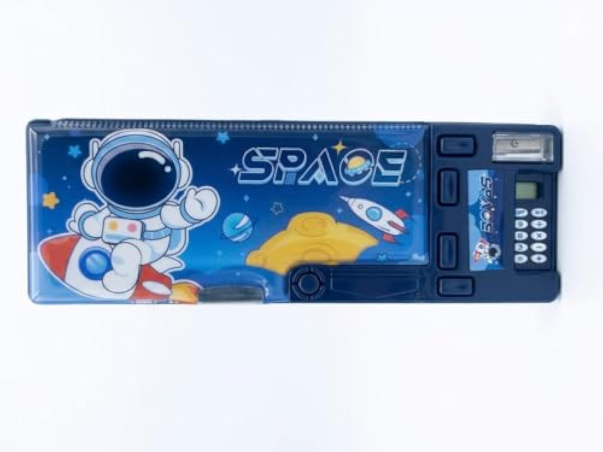 Plastic Multifunctional School Pencil Box with Calculator