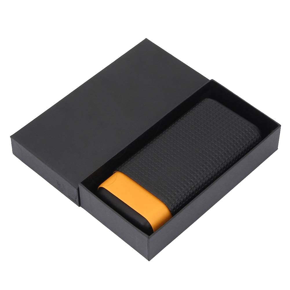 MRKU Humidor da Viaggio per sigari, Custodia Portatile per sigari, Custodia in Pelle per sigari, Scatola Porta sigari per Viaggi d'Affari, confezionata con Bella Scatola Regalo