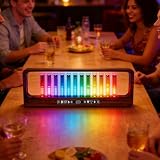 Garsent Wyświetlacz LED Widma Muzycznego z 12 świetlówkami, Analizator Widma Audio do Domowego Systemu Stereo, Miernik VU Reagujący na Dźwięk z możliwością Regulacji Koloru i Jasności