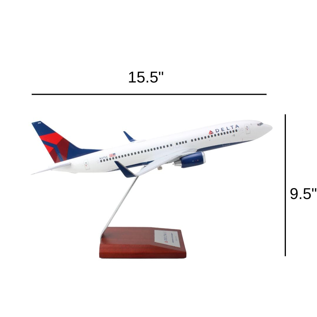 SkyMarks Daron Elite 1:100 Scale Delta 737-800 Airplane Model