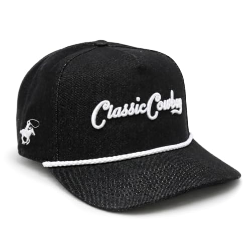 Image of Western Cap - Solid Back Adjustable Snap Back Hat for Men and Women - Ideal for Outdoors and Everyday Wear