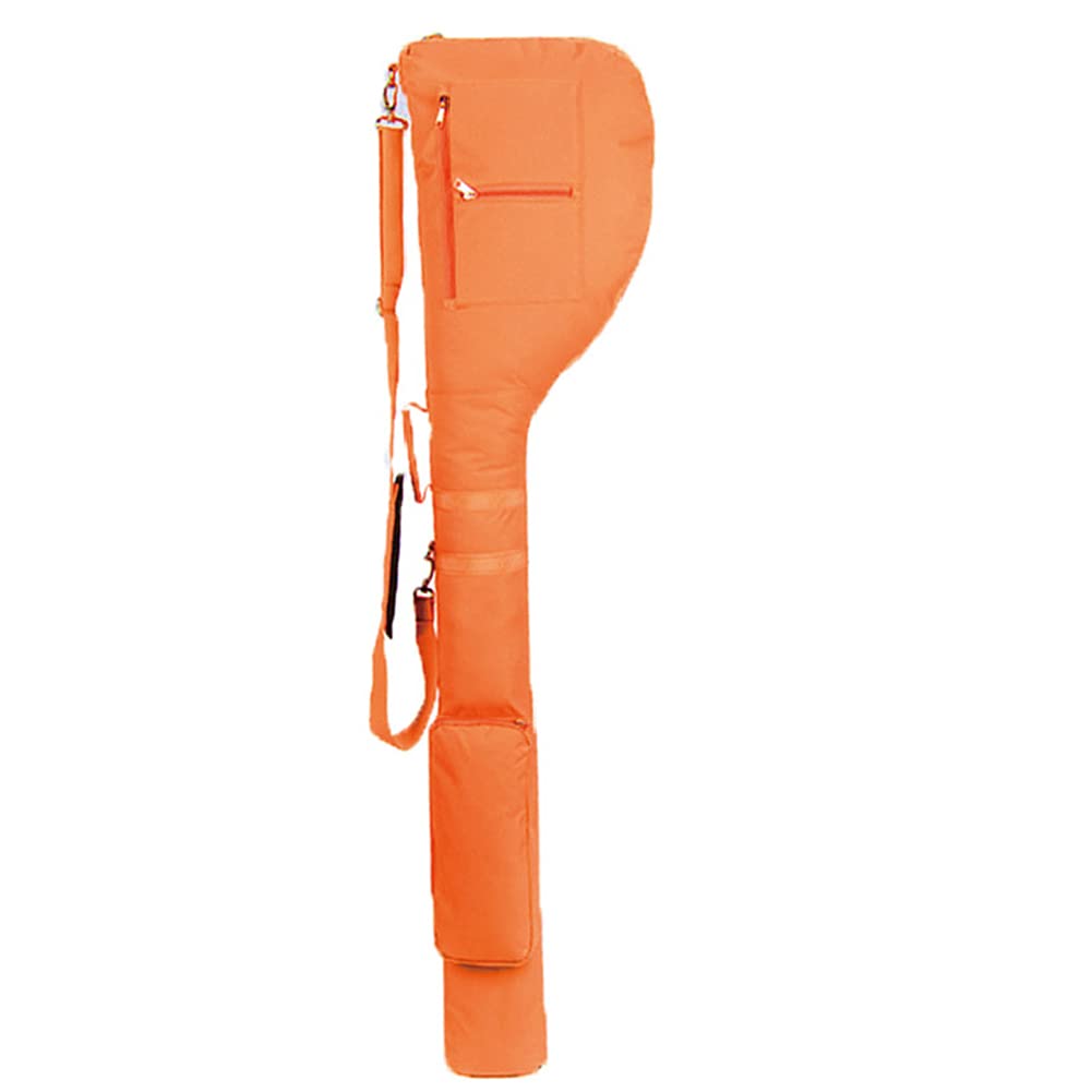 Golf-Golftasche, Faltbare Reisebag Pencilbag, Pencil Practice Case, Schwarz/Orange/Rot