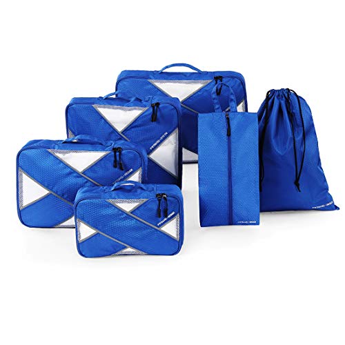 Tuscall Organisateurs de Bagage Sacs Rangement de Valise Voyage (Bleu) Cover