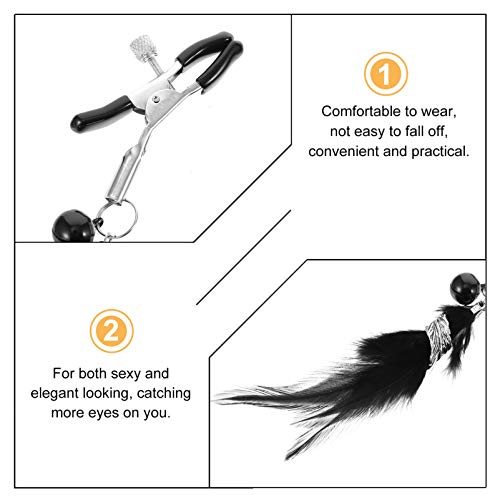 HEALLILY Grampo de mamilo, massageador de mamilo, anel falso para mamilo, sem piercing, anéis de mam