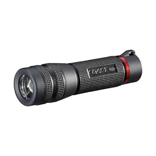 Coast GX10 550 Lumen Compact & Waterproof Dual Power LED Flashlight with Grip-Textured Handle, 4 Light Modes, Twist Focus™ & Pure Beam® Technology