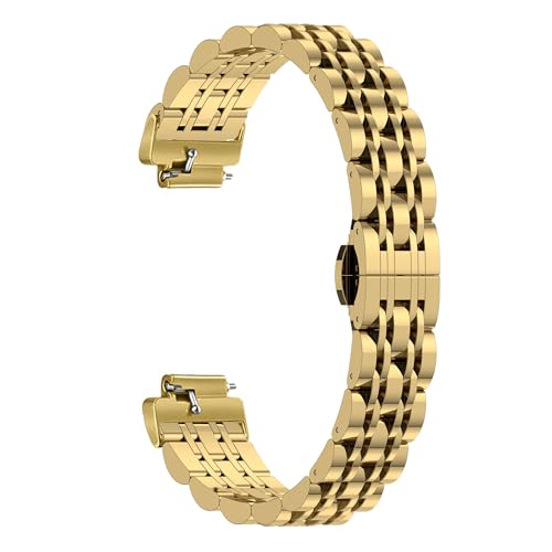 Gheper Metal Watch Band Stainless Steel Compatible with Fitbit inspire 3 Smartwatch Wristband Replacement Strap for Women Men by Gheper - Used condition - Image 2