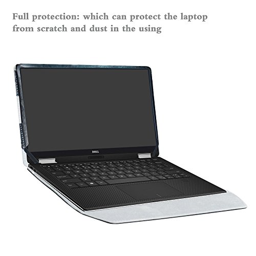 Alapmk Protective Case Cover For 13.3" Dell Xps 13 9370 9360 9350 9343/Xps 13 2 In 1 9365 Laptop[Note:not Fit Xps 13 7390 9380 9333 L321X/Xps 13 2 In 1 7390],Black #TOP4