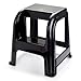 Taburete de plástico con escalón, Silla Escalera práctica Dos escalones