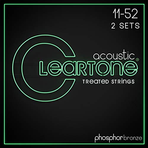 Cleartone Phosphor Bronze Acoustic Guitar Strings 11-52 (2-Pack) #TOP19