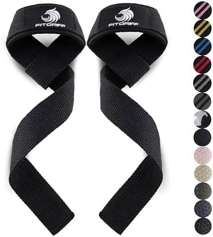 Fitgriff® Lifting Straps (Padded) for Strength Training, Bodybuilding, Fitness – Deadlift Straps – Lifting Straps – for Men and Women - View 4