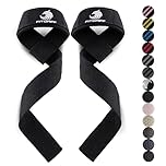 Fitgriff® Straps Palestra - Fascette Sollevamento Pesi - Fasce, Cinghie per Stacchi, Gym, Lifting - Accessori Bodybuilding (Normale (oltre 16cm polso), Original Black)