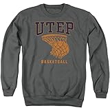 UTEP UT El Paso Official Basketball Hoop Unisex Adult Crewneck Sweatshirt,Charcoal, 3X-Large