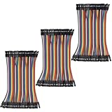 ピン デュポン ワイヤー 10CM 120本 多色 ブレッドボード ジャンパーワイヤ ジャンパ線フラットケーブル コネクタライン ワイヤキット (メス-メス)