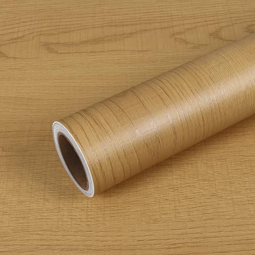 VEELIKE Honey Oak Wood Contact Paper Peel and Stick Wood Wallpaper for Table Cabinets Countertop Covers 24''x118'' Self Adhesive Waterproof Woodgrain Contact Paper for Countertops Furniture Vinyl Wrap by VEELIKE - Used condition - Image 8