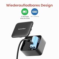 SwitchBot Smart Bluetooth Switch Toggle (Wiederaufladbar) - Fingerbot für Schalter, 1,0kgf, USB-C, App-Timer, fügen Sie Hub hinzu für Alexa, Siri & Matter, Schwarz – Ansicht 2
