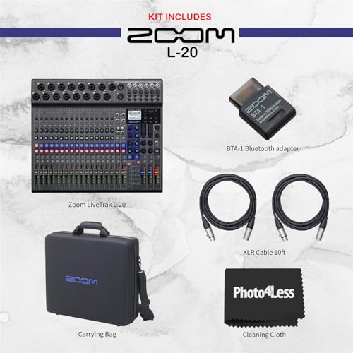 image for Zoom LiveTrak L-20 20 Input Digital Mixer and Multitrack Recorder Bund