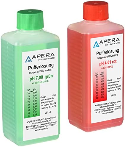 Apera Instruments pH Calibration Solution 4.01/7.00 each 250 ml, AI1113