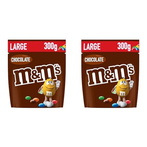 M&M'S CHOCO - Bonbons chocolat au lait - Sachet de 300g (Lot de 2)