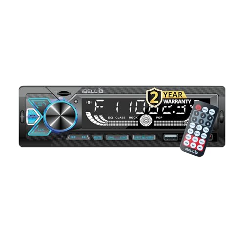 Image of IBELL DXP 650 Car Audio System with Bluetooth, FM, Dual USB, AUX, SD Card, LCD Display Remote Control Car Audio Player