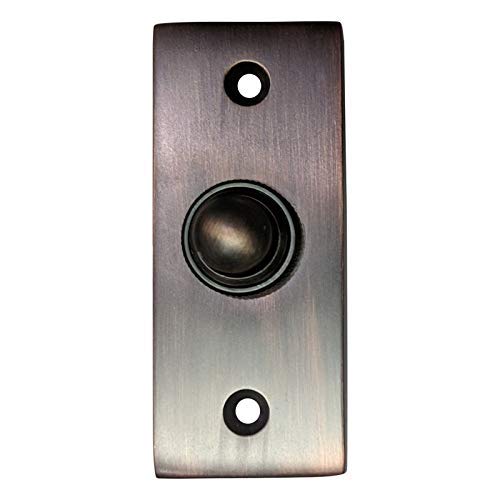 Adonai Hardware Rectangular Victorian Brass Bell Push Or Door Bell Or Push Button - Oil Rubbed Bronze #TOP18