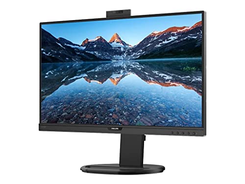PHILIPS 276B9H - 27 Inch QHD Monitor, 75Hz, 4ms, IPS, USB-C Docking, WebCam, Speakers, Height Adjust (2560 x 1440 @ 75Hz, 350 cd/m², USB-C/DP/HDMI/USB 3.2)