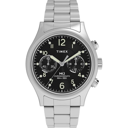Timex �����Y MK1 �N���m�O���t 40mm �r���v - �V���o�[�g�[���u���X���b�g �u���b�N�_�C���� �V���o�[�g�[���P�[�X