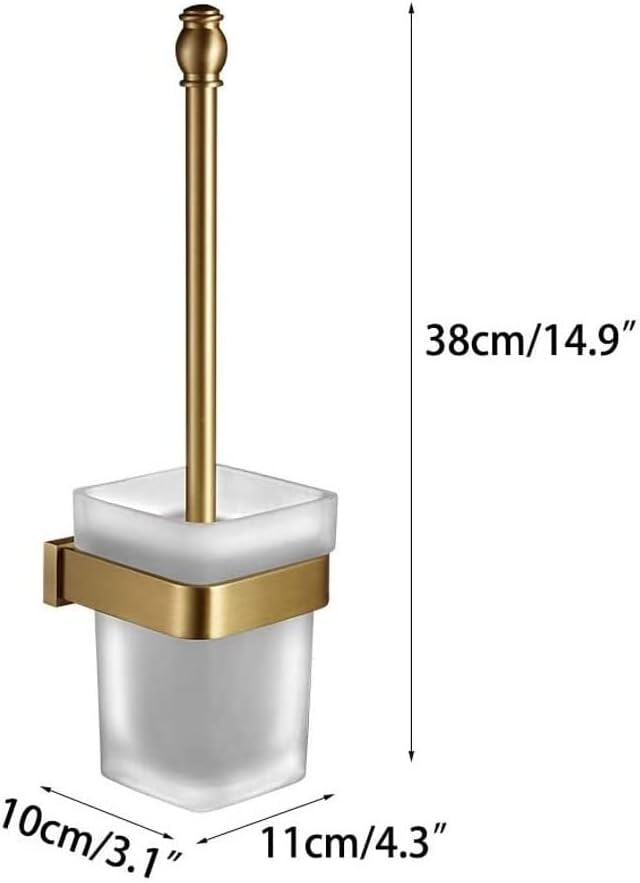 Toilet Brush Wall Mount Toilet Brush Holder, and Set, Bathroom WC for Brushs Holder Set