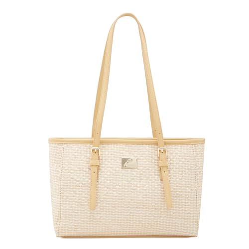 Image of Caprese Georgia Tote Bag, Medium-Yellow | Stylish Handbag for Women | Spacious, Versatile Office & Daily Essentials Tote | Top Zip Closure