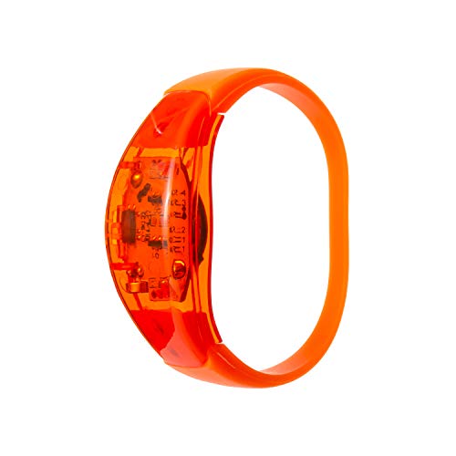 2 Orange Sound Activated LED Bracelets Glowing Voice Control Wristband LED Light Up Flashing Adult Party Men Women Music Rave Accessories LED Wrist Bands For Event Glow Dark Bracelet