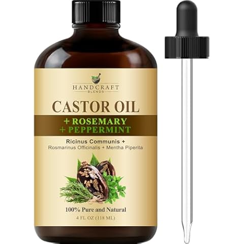 Handcraft Blends Castor Oil with Rosemary and Peppermint Cover