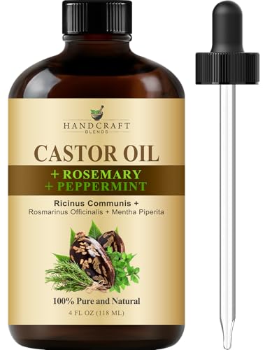 Handcraft Blends Castor Oil with Rosemary and Peppermint Oil in