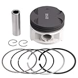 AHL Piston and Piston Rings Pin Clips Kit for SUZUKI GZ250 Marauder 1999-2011/TU250 1997-2001 12111-38201-0F0 (STD 72mm)
