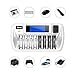 BONAI 8+1 Bay AA AAA Battery Charger with LCD Display for AA AAA NiMH NiCd & 9V Rechargeable Batteries Independent Control and Standard American AC Charging Plug