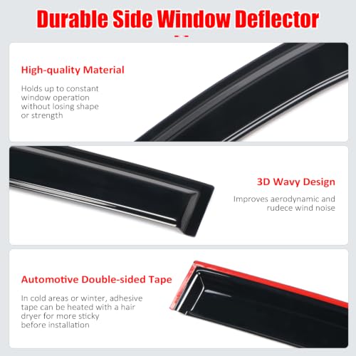 Fit 2006-2012 Toyota RAV4 XU40 Window Visor Smoke Tinted & Semi-Transparent by IKON MOTORSPORTS - Used condition - Image 6