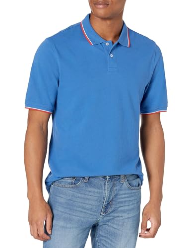 Image of Amazon Essentials Men's Regular-Fit Short Sleeve Cotton Pique Polo Shirt (Available in Big & Tall)