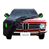★（Materiale della copertura dell'auto）Materiale di alta qualità: la copertura dell'auto è realizzata in tessuto Oxford di alta qualità, che è durevole, resistente agli strappi e ha una lunga durata. Il tessuto è liscio e morbido, ecologico e insapore, con un buon effetto di protezione solare e 360 ​​gradi per proteggere la tua auto.