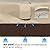 Vailge Rectangular/Oval Patio Table Cover, Heavy Duty and Waterproof Outdoor Lawn Patio Furniture Covers, X-Large Beige & Brown