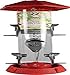 NORTH STATES INDUSTRIES 9320 061088 2-in-1 1.75 lb Cap Hinged-Port Bird Feeder, Red/Clear