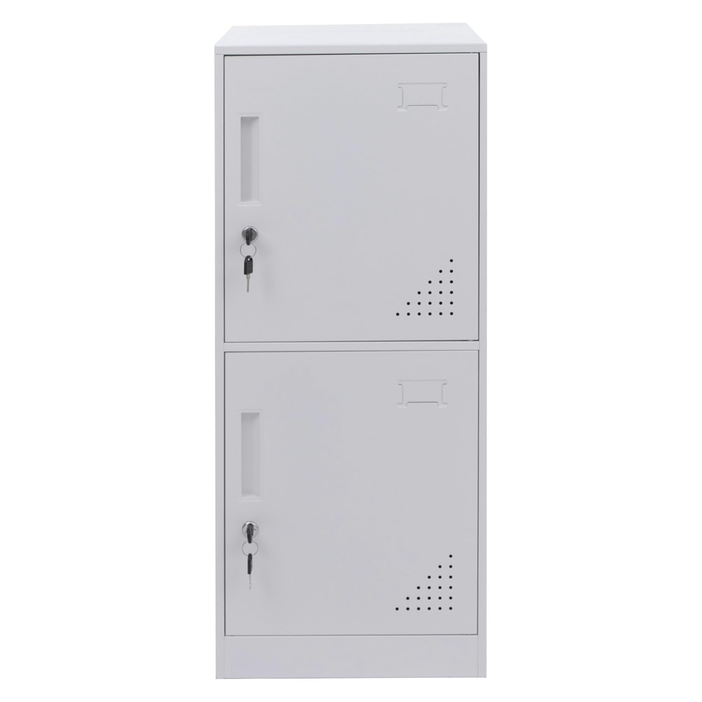 Mendler Casier HWC-P63 90x38x45cm Acier Blanc