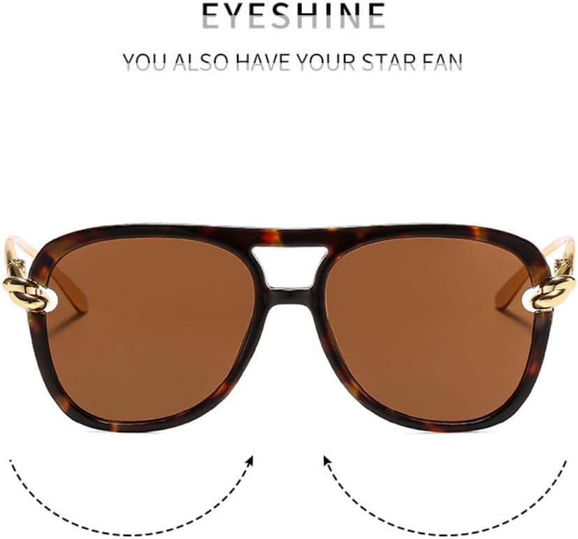 Retro Double Bridge Steampunk Sunglasses Luxury Metal Frame Gradient Unisex Uv400