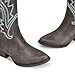 DREAM PAIRS Women's Cowboy Cowgirl Boots Embroidered Pointed Toe Low Heel Western Mid Calf Boot for Theme Party Country Concert,Size 8,Dark Brown,DWUMMB2503