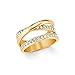 Produktbild s.Oliver Damen Ring Edelstahl IP Gold veredelt mit Swarovski Kristallen