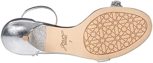 Jewel Badgley Mischka Women's Dash Sandal, Silver, 8 M US | Image 3