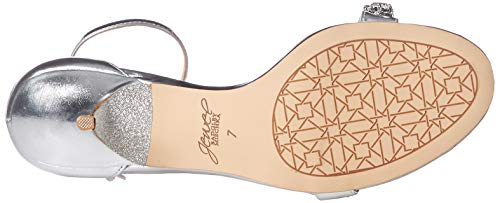 Jewel Badgley Mischka Women's Dash Sandal, Silver, 10 M Us #TOP4