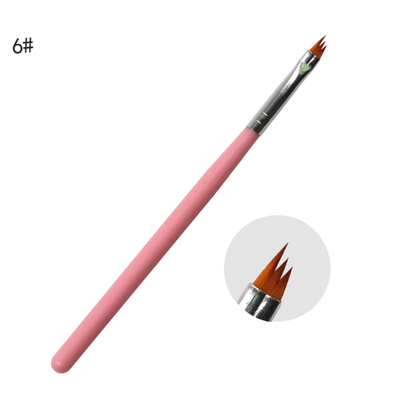 FRCOLOR 24piezas Pinceles Para Arte De Uñas Mango Herramientas De Manicura Para Uso Profesional y Doméstico Para Iniciantes y Amantes Del Nail Art